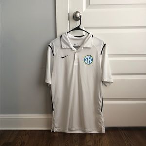 White SEC Nike Polo